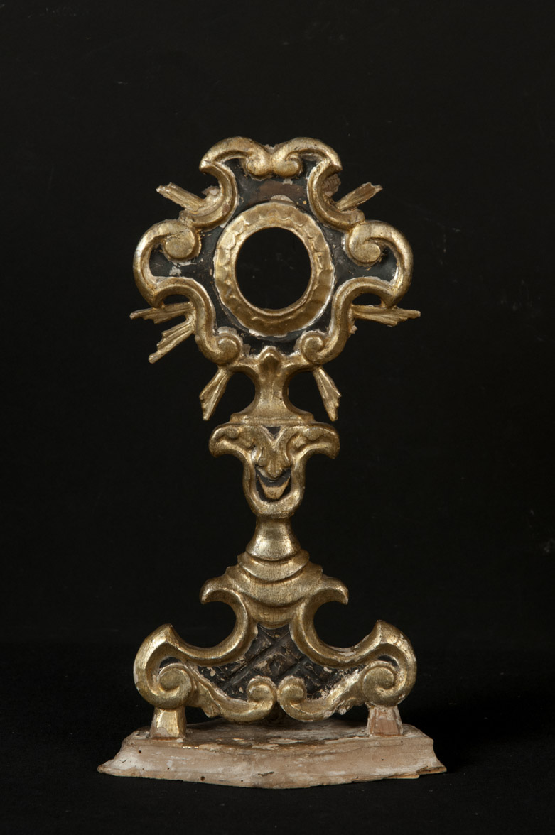 soggetto assente (reliquiario - a ostensorio, serie) - bottega Italia centrale (prima metà sec. XVIII)