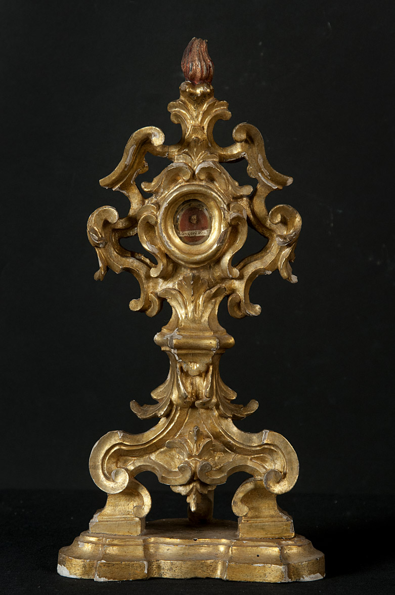 Sacro Cuore di Gesù (reliquiario - a ostensorio, opera isolata) - bottega Italia centrale (seconda metà sec. XVIII)