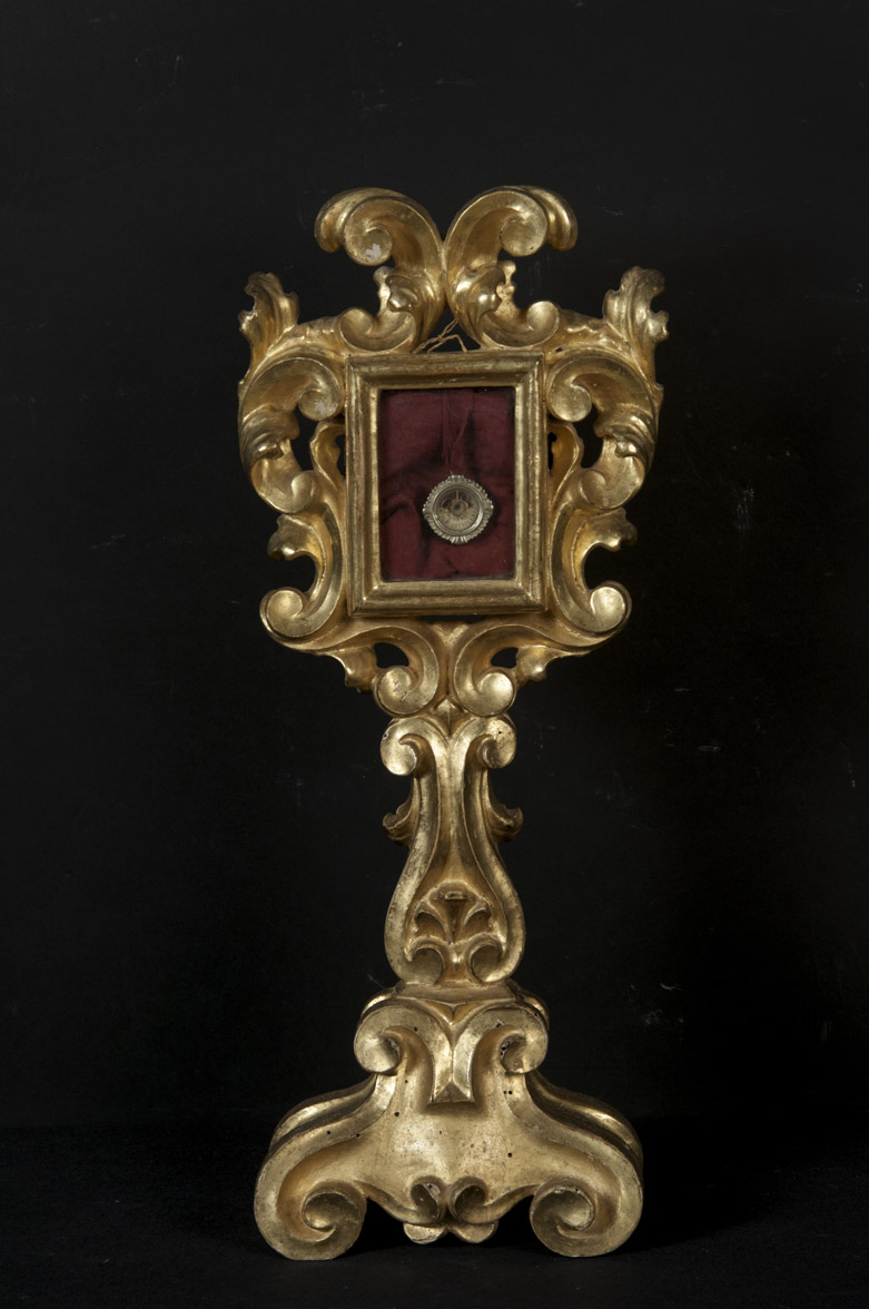 soggetto assente (reliquiario - a ostensorio, opera isolata) - bottega Italia centrale (sec. XVIII)