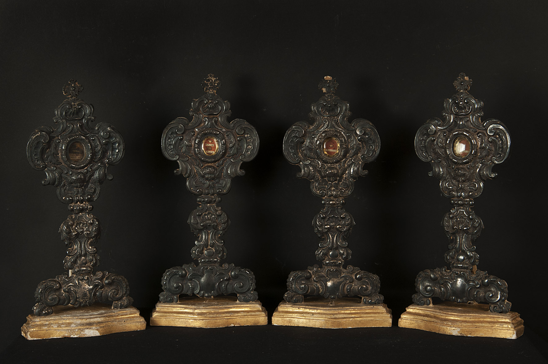 cherubino (reliquiario - a ostensorio, serie) - bottega Italia centrale (sec. XVIII)