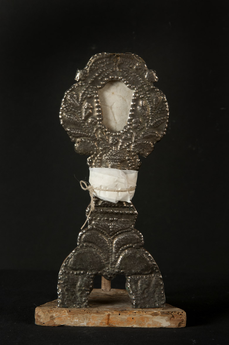 vaso con fiori (reliquiario - a ostensorio, opera isolata) - bottega umbra (metà/ fine secc. XVI-XVII)