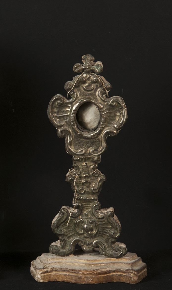 soggetto assente (reliquiario - a ostensorio, opera isolata) - bottega Italia centrale (sec. XVIII)