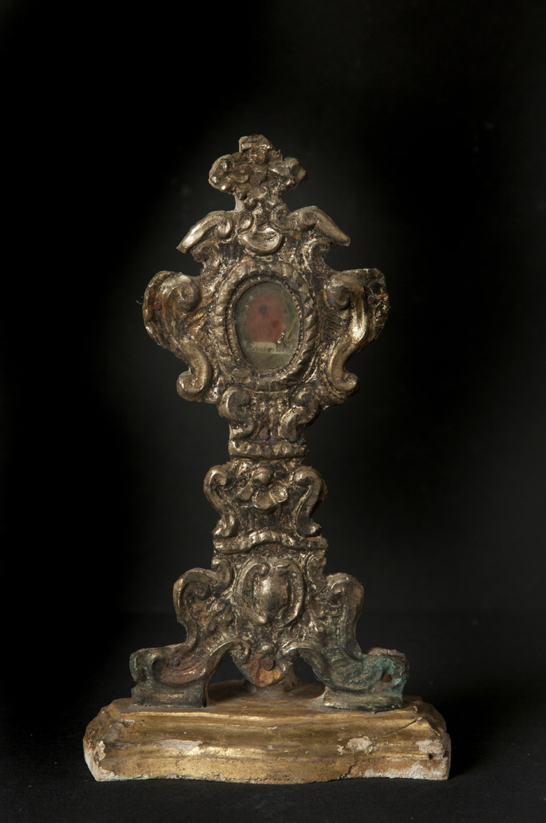 soggetto assente (reliquiario - a ostensorio, opera isolata) - bottega Italia centrale (sec. XVIII)