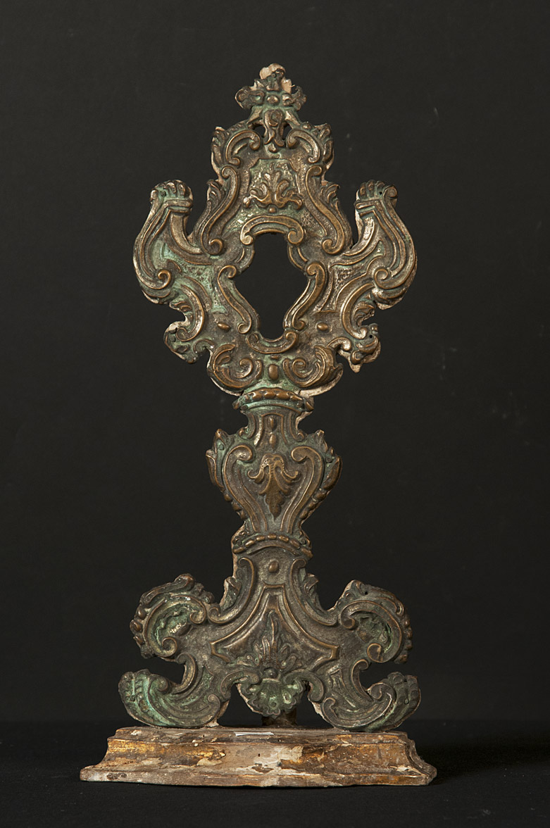 soggetto assente (reliquiario - a ostensorio, opera isolata) - bottega Italia centrale (sec. XVIII)