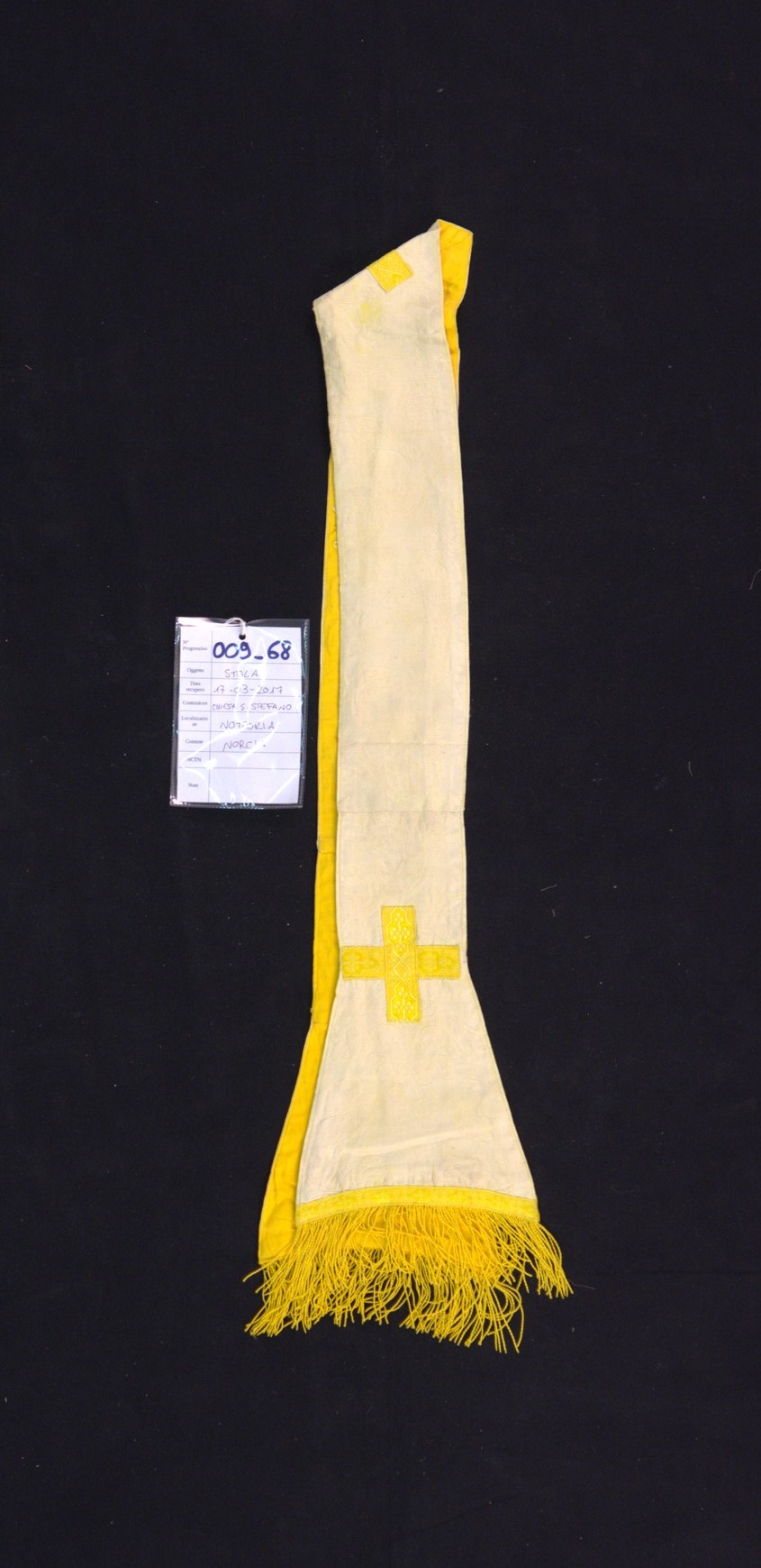 soggetto assente (stola, opera isolata) - manifattura italiana (prima metà XX)