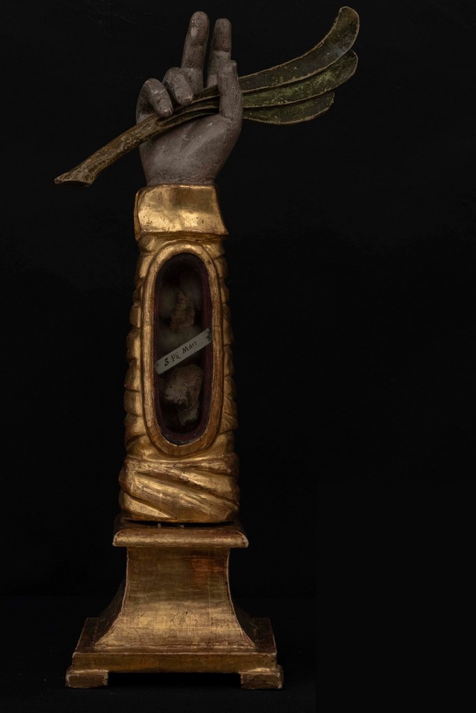 soggetto assente (reliquiario - a braccio, elemento di serie) - ambito Italia centrale (sec. XVIII)