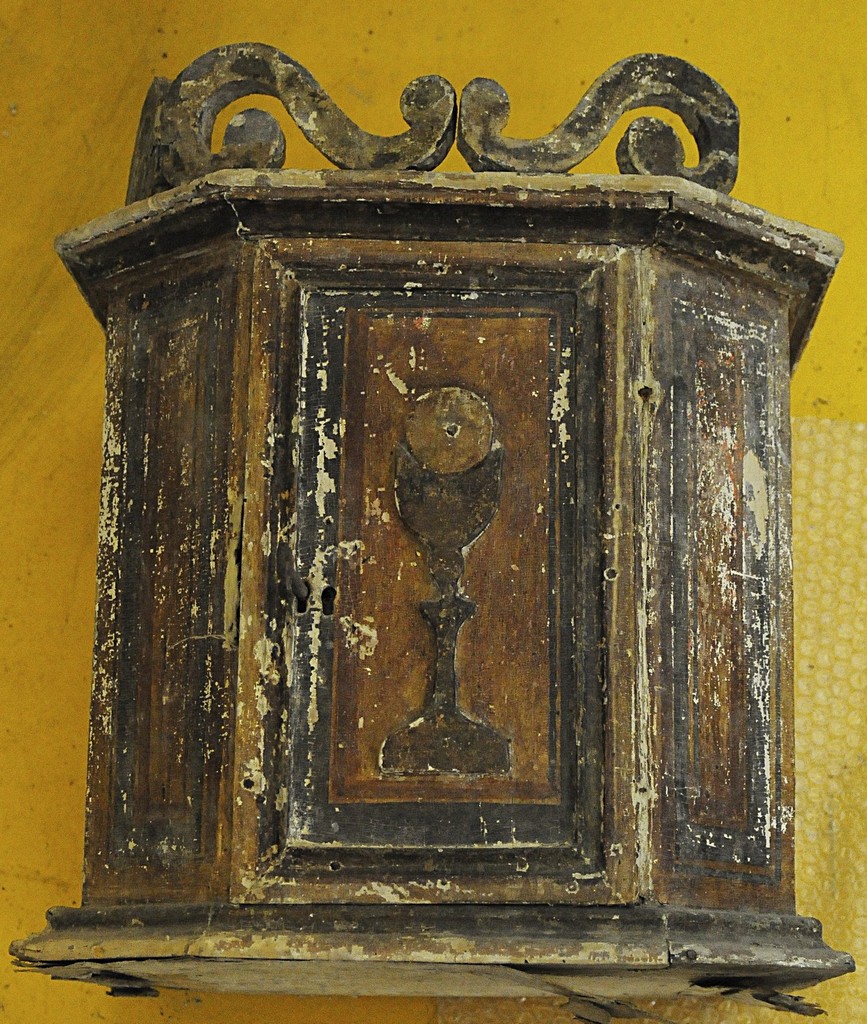 calice eucaristico (tabernacolo - a frontale architettonico, opera isolata) - ambito Italia centrale (sec. XVIII)