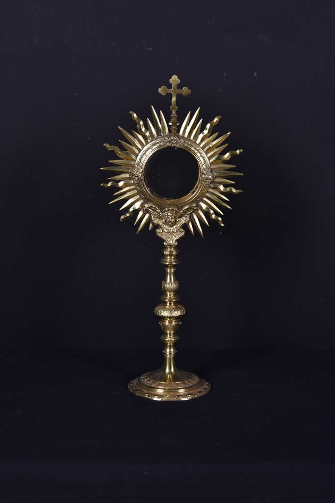 soggetto assente (ostensorio - a raggiera, opera isolata) - bottega Italia centrale (sec. XVIII)