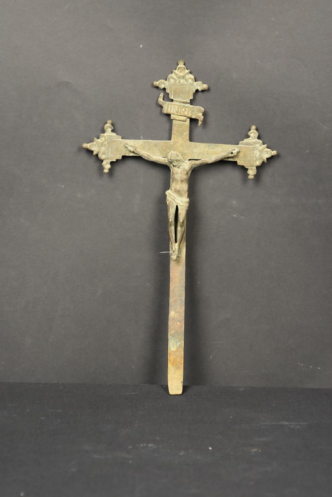 Gesù Cristo crocifisso (croce d'altare, opera isolata) - bottega Italia centrale (sec. XIX)