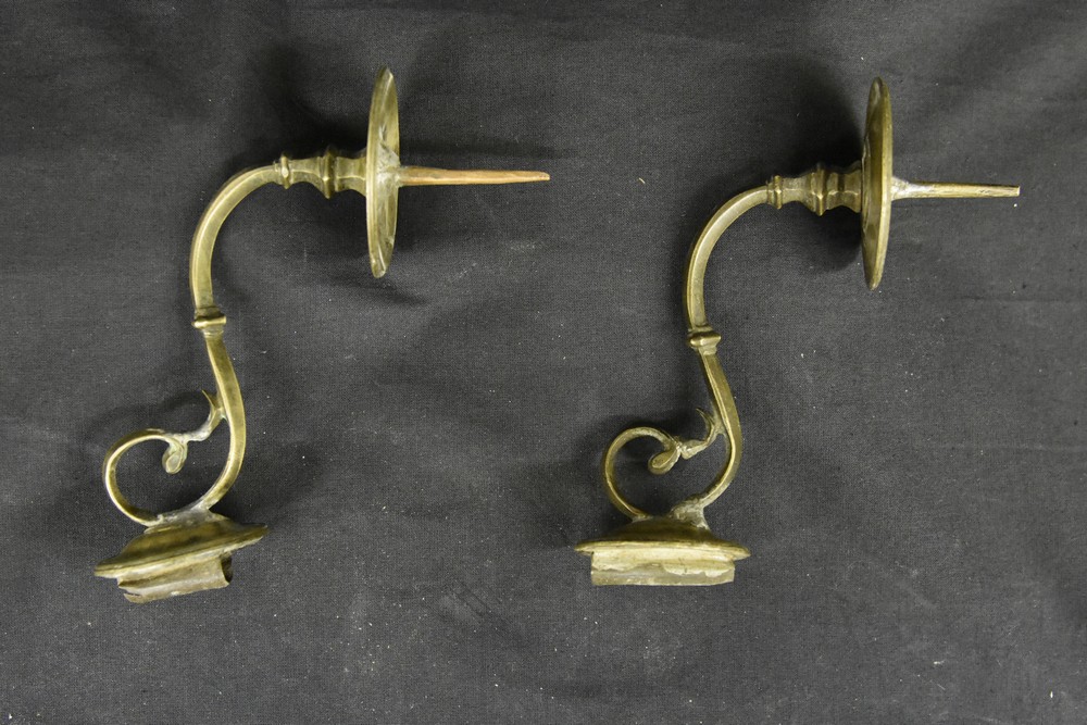 soggetto assente (candeliere da parete, coppia) - ambito toscano (ca XVIII)