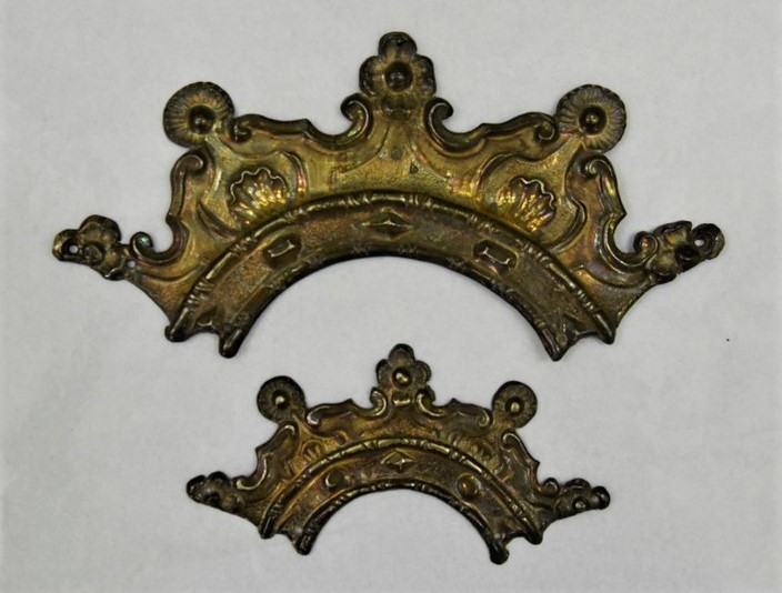 soggetto assente (corona da dipinto, paio) - bottega romana (ultimo quarto XVIII)