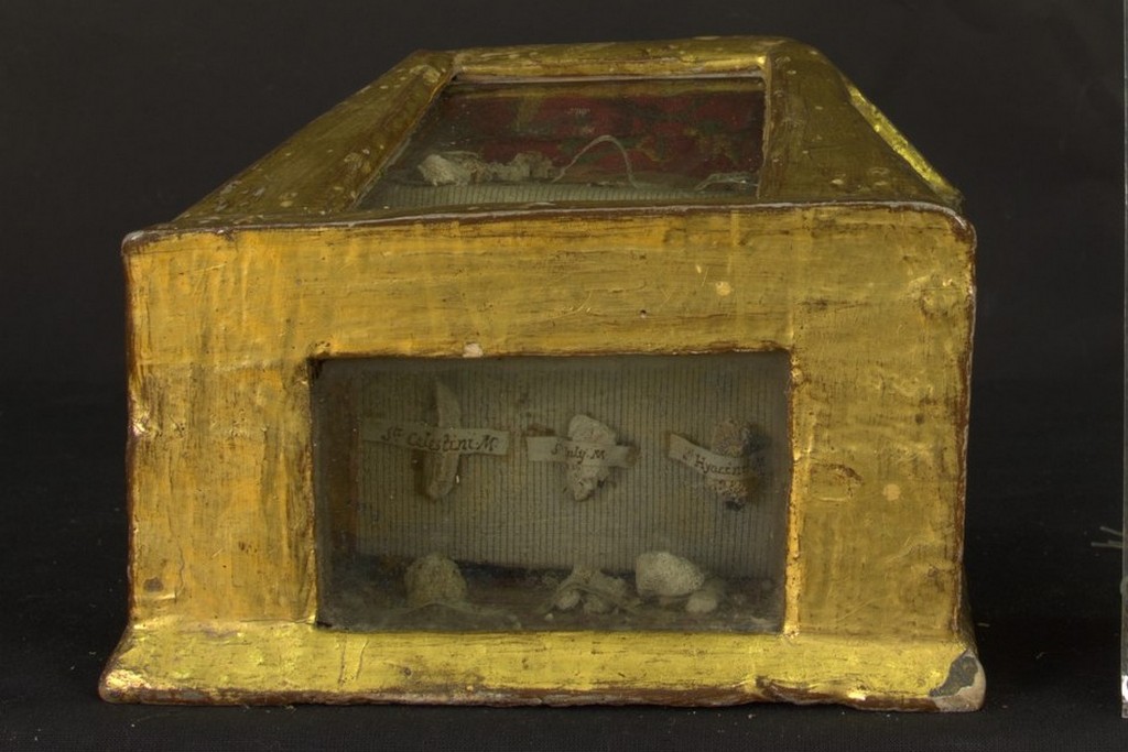 soggetto assente (reliquiario a teca - a cassetta, opera isolata) - bottega Italia centrale (inizio/ metà secc. XVI-XVII)