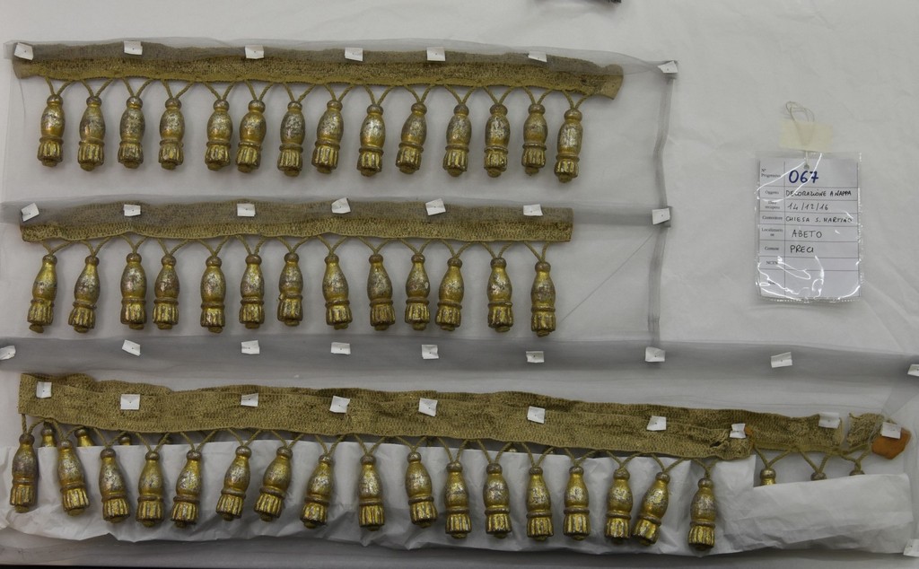 soggetto assente (guarnizione del baldacchino d'altare, insieme) - bottega Italia centrale ((?) sec. XVIII)