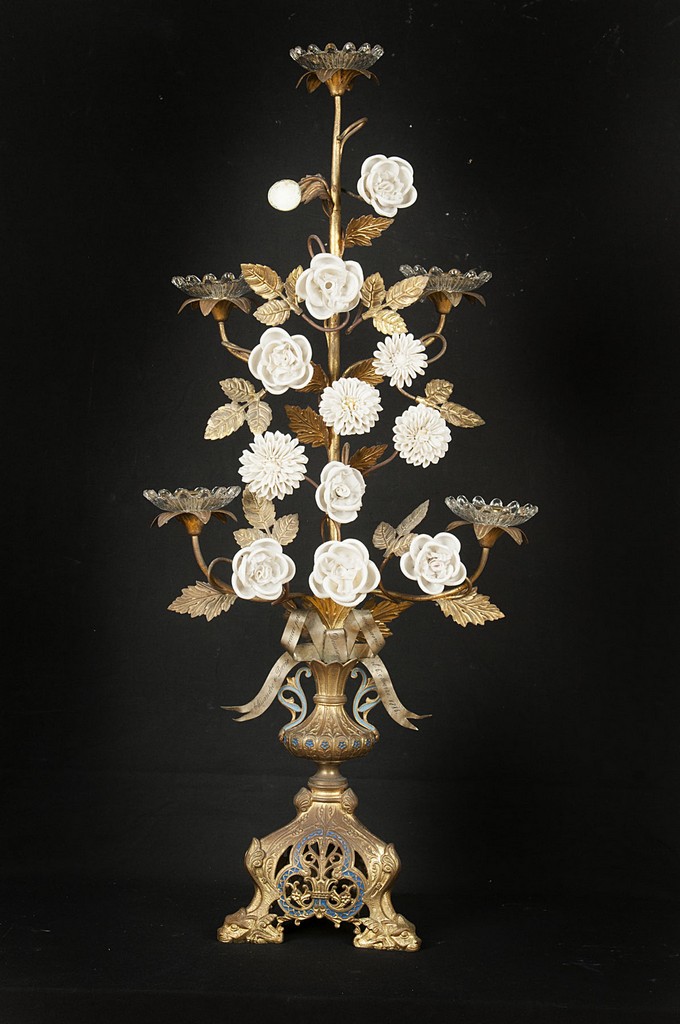 soggetto assente (candelabro - a vaso, coppia) - bottega Italia centrale (sec. XIX)