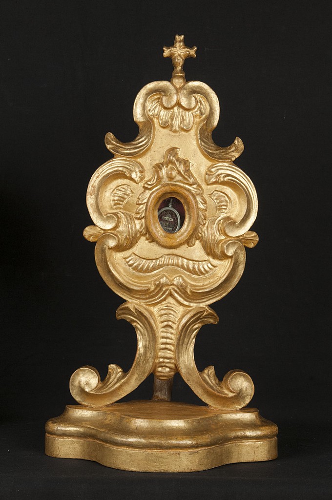soggetto assente (reliquiario - a ostensorio, opera isolata) - bottega Italia centrale (sec. XVIII)