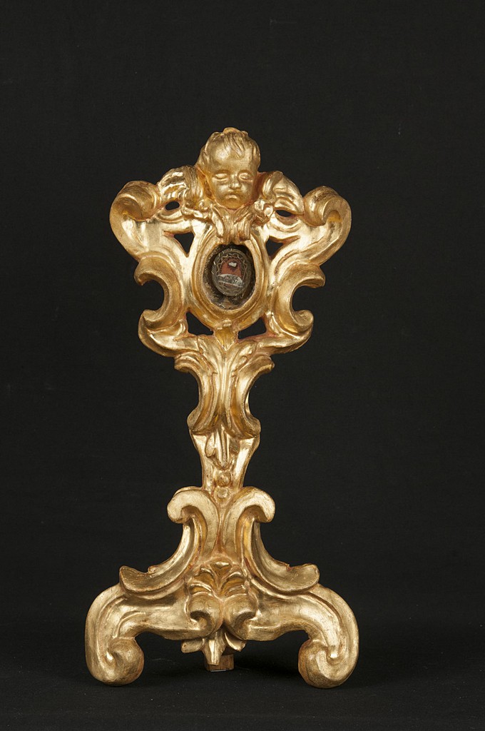 cherubino (reliquiario - a ostensorio, opera isolata) - bottega Italia centrale (sec. XVIII)