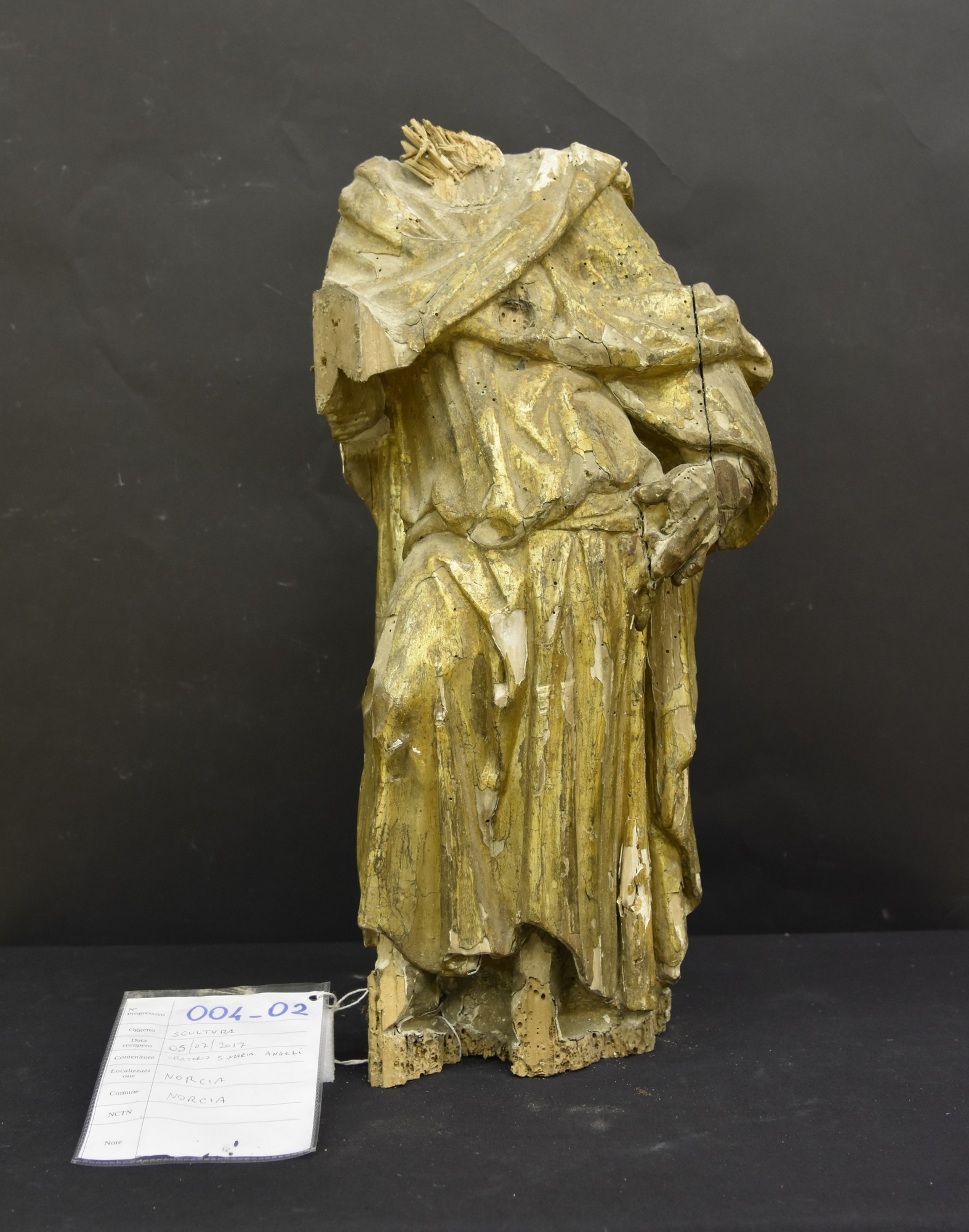 santo (scultura, opera isolata) - ambito italiano ((?) XV)