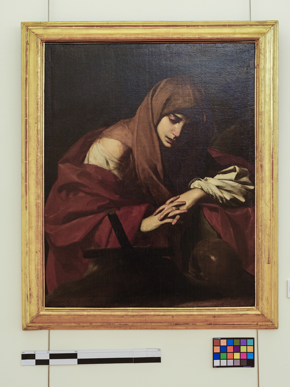 La Maddalena, Maddalena in meditazione (dipinto) di Stanzione Massimo (e aiuti) (prima metà XVII)