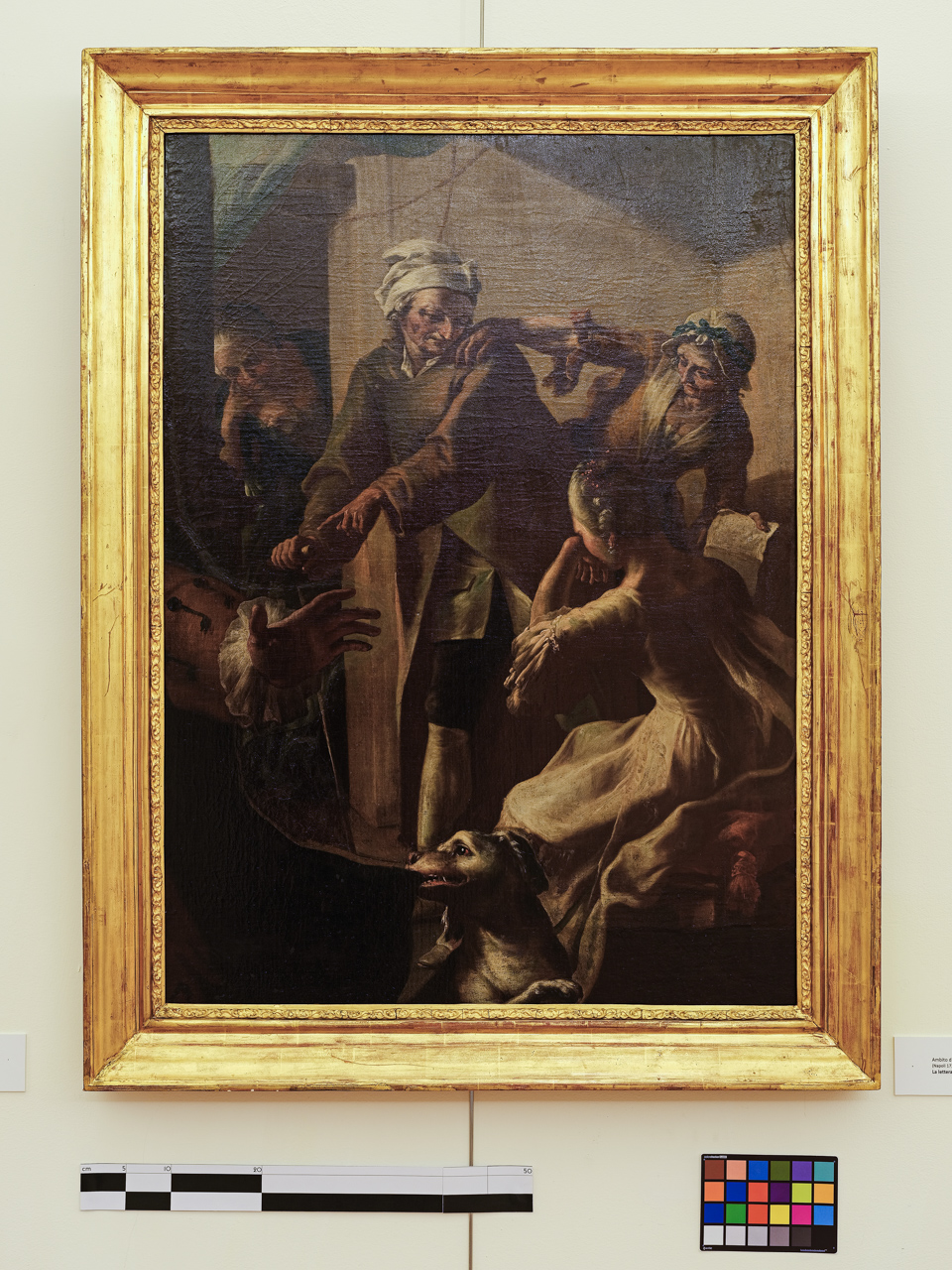 La lettera segreta, Scena domestica (dipinto) - ambito napoletano (seconda metà XVIII)