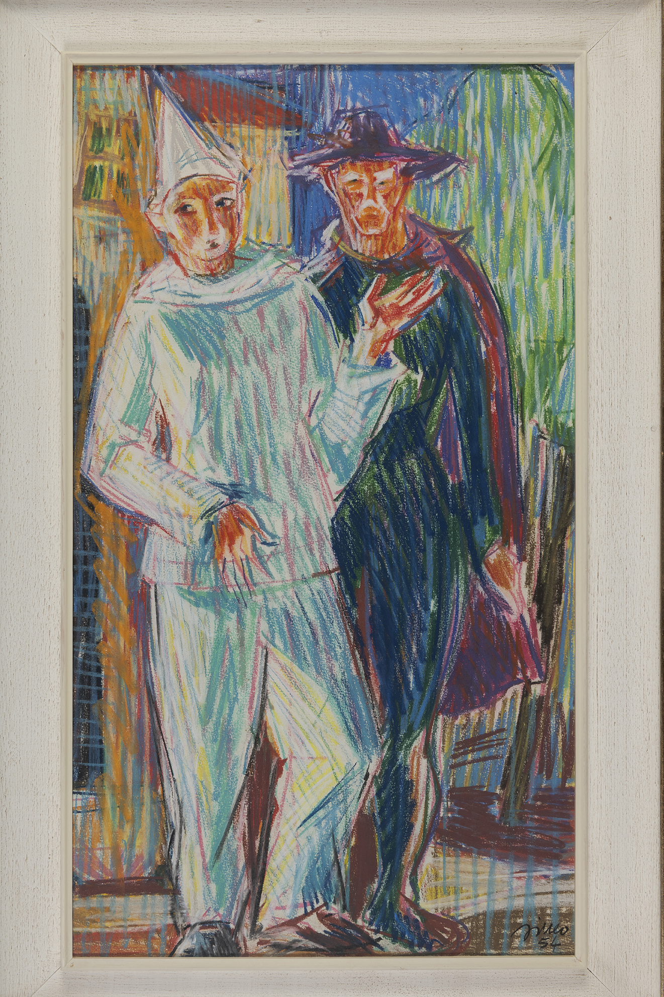 Maschere, Coppia di maschere (disegno) di Gemignani Sineo (terzo quarto XX)