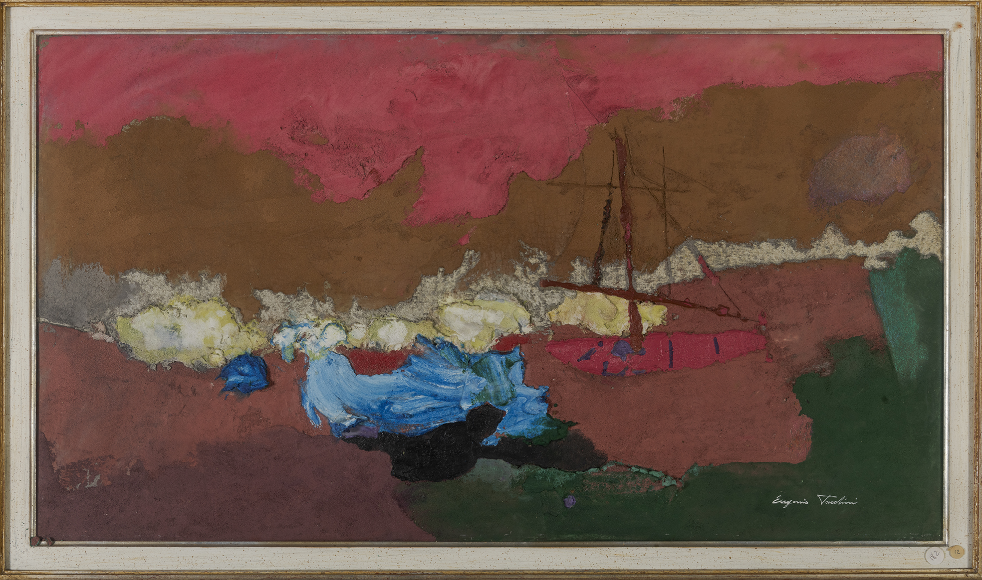 Groviglio marinaro, Paesaggio astratto (dipinto) di Pardini Eugenio (terzo quarto XX)