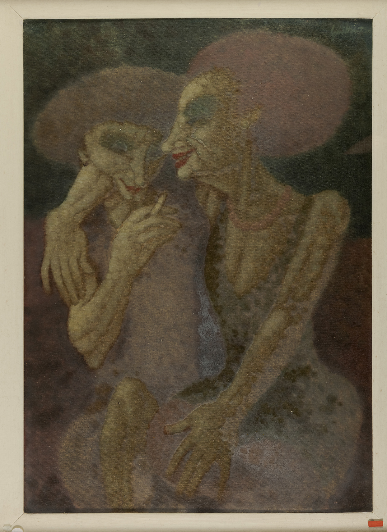 Le amiche, Figure femminili (dipinto) di Squillantini Remo (terzo quarto XX)