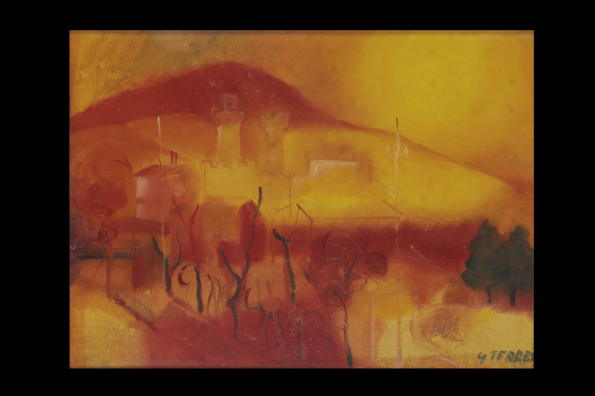 Paesaggio, Paesaggio (dipinto) di Terreni Gino (terzo quarto XX)