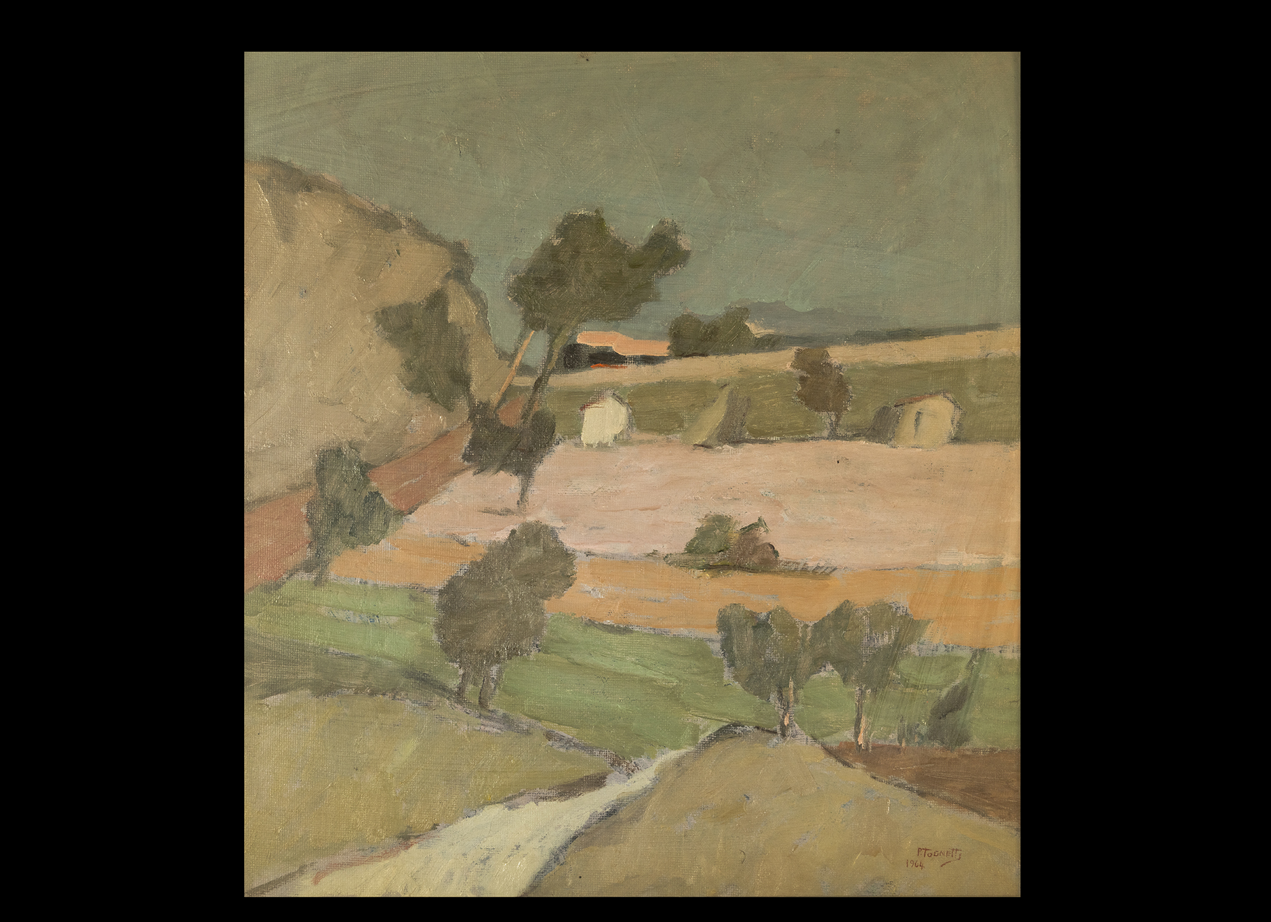 Paesaggio, Paesaggio campestre (dipinto) di Tognetti Pietro (terzo quarto XX)