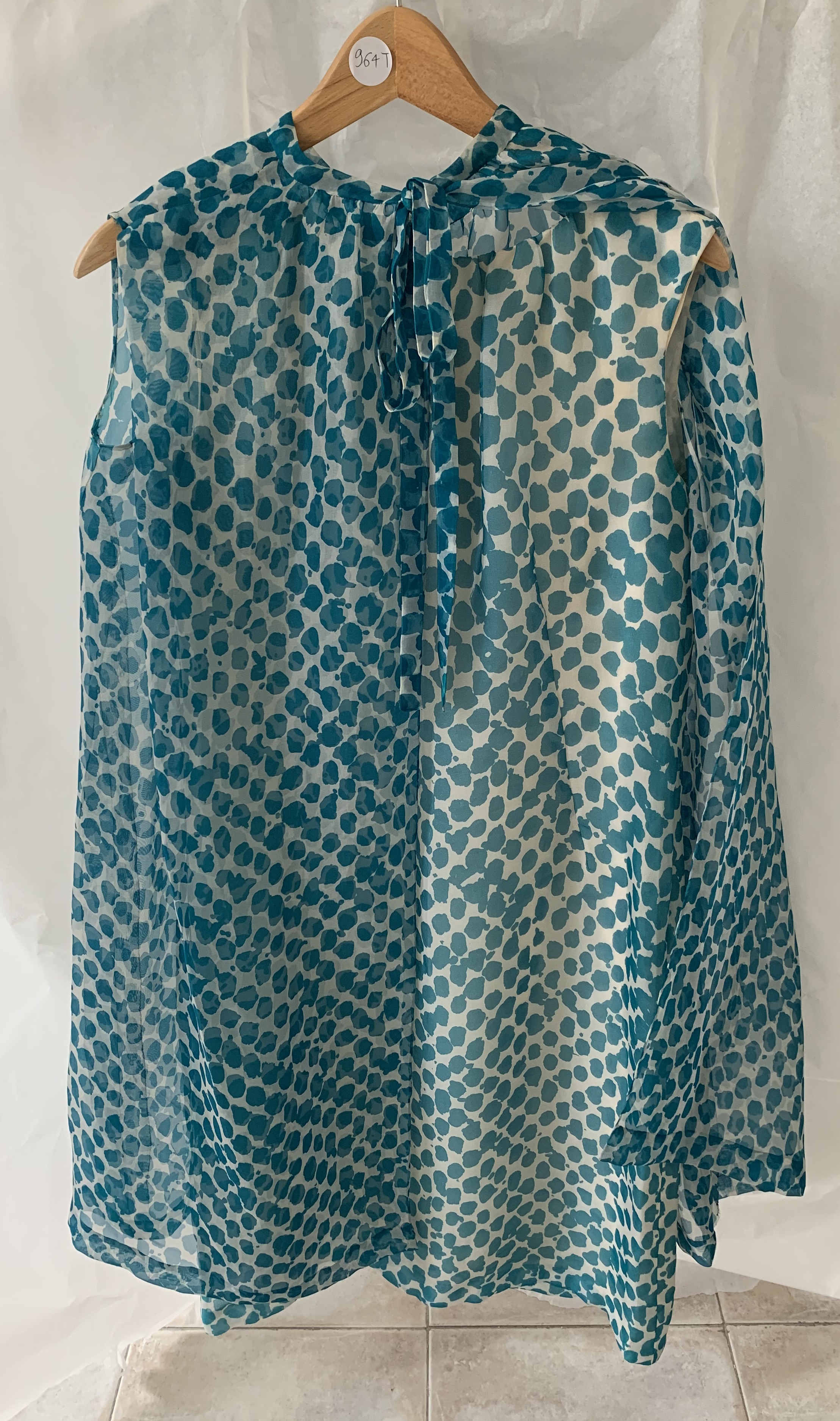 abito con mantellina, estivo, femminile - manifattura italiana (terzo quarto XX)