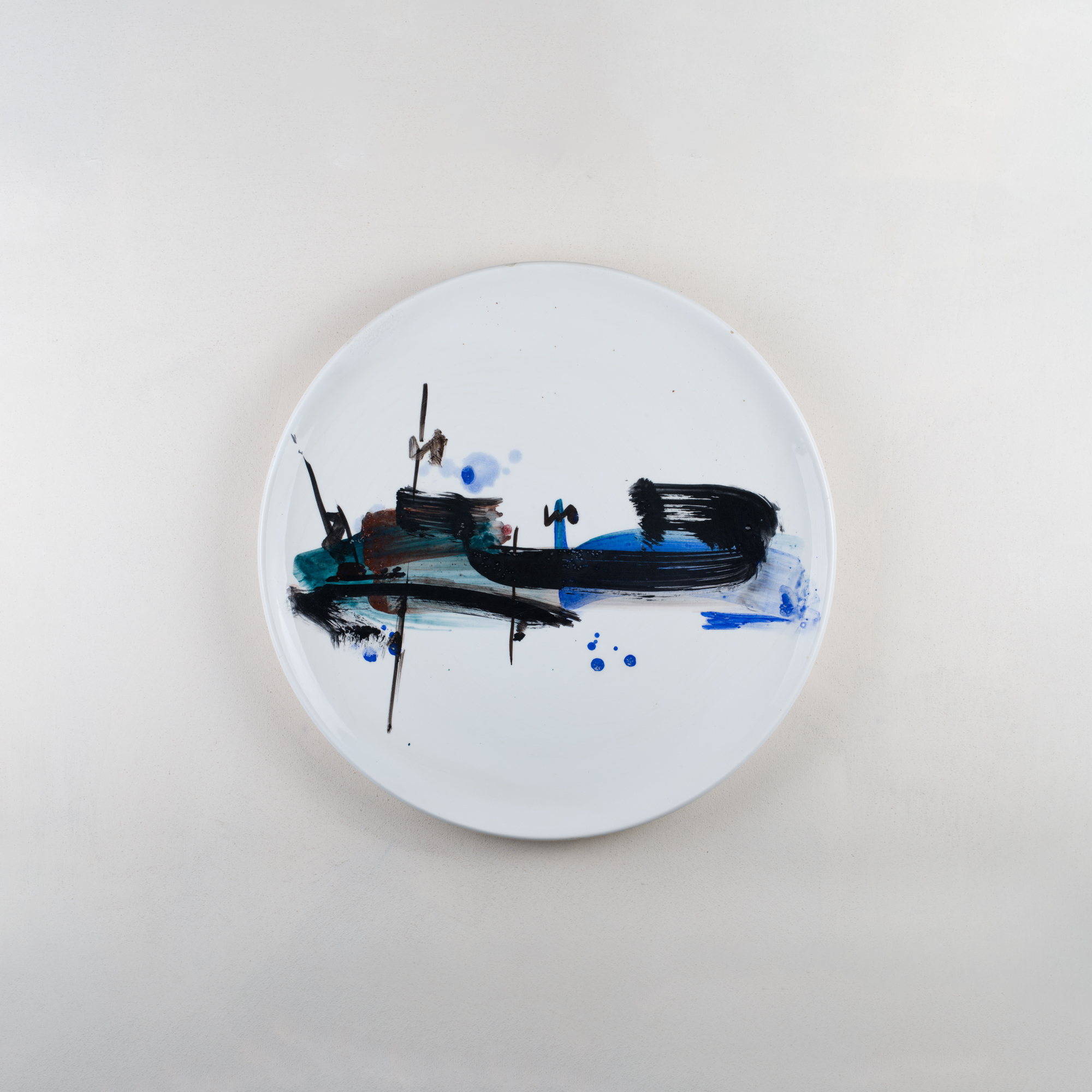 Portoferraio, Paesaggio marino (piatto) di Italo Bolano (attribuito) (XX)