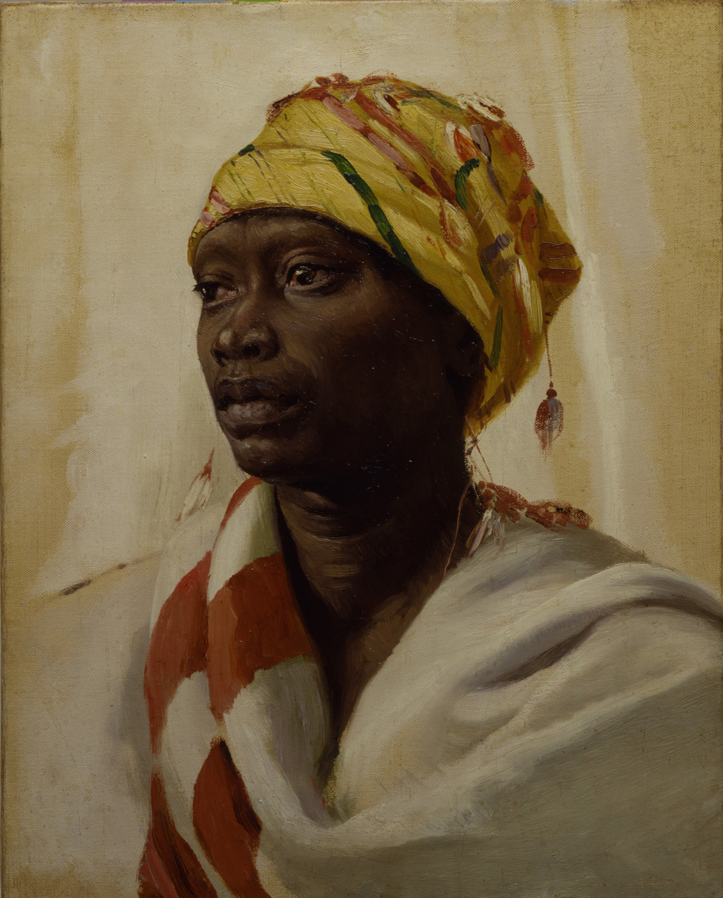 ritratto di donna africana (dipinto) di Aldi Pietro (XIX)