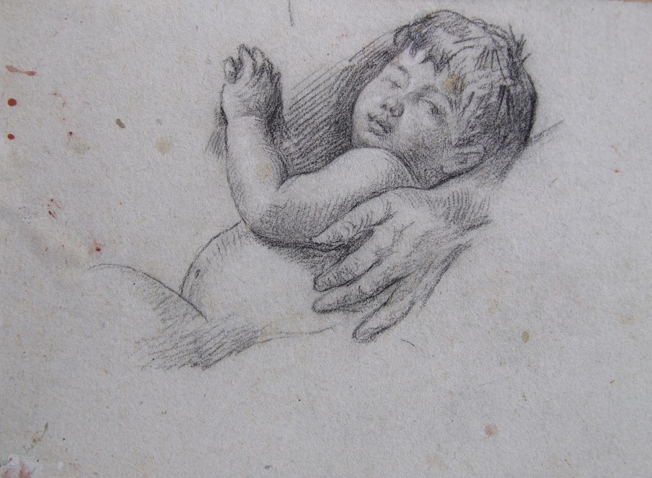 studio di bambino (disegno) di Aldi Pietro (XIX)