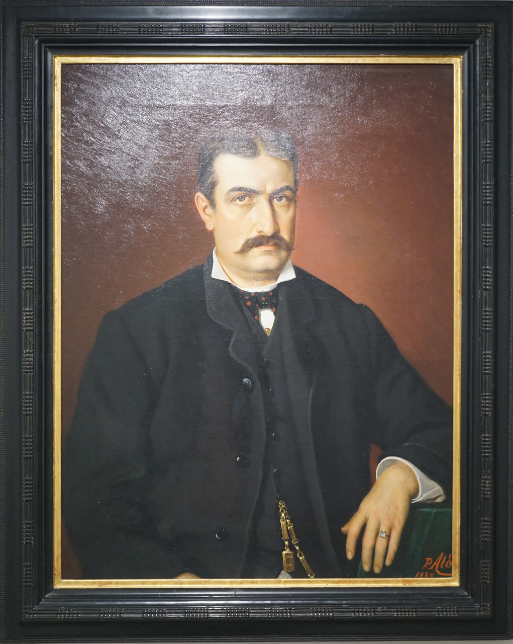Ritratto di Ciro Aldi Mai, ritratto a mezza figura dell'avvocato Ciro Aldi Mai (dipinto) di Aldi Pietro (XIX)