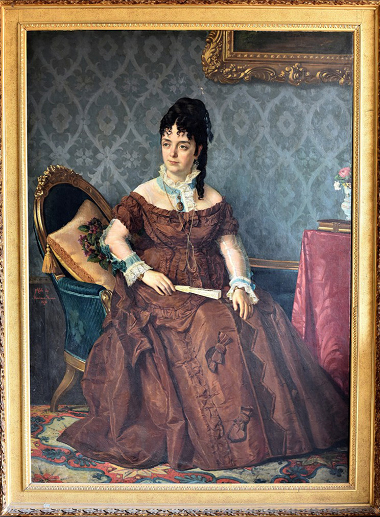 ritratto di Apollonia Cinotti (dipinto) di Aldi Pietro (XIX)
