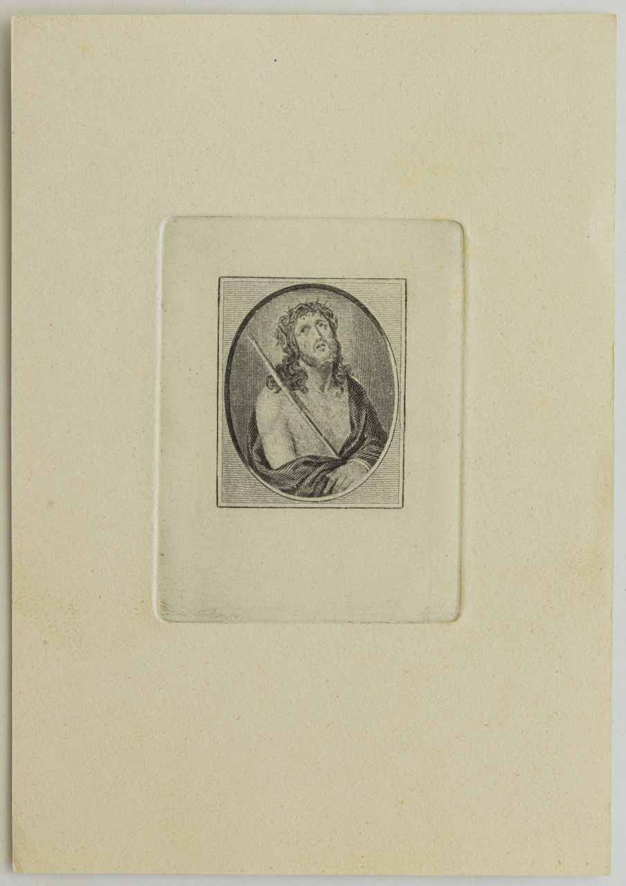 Cristo coronato di spine (stampa) di Ciani Giorgio - ambito bellunese (XIX)