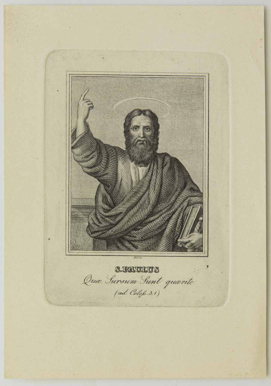 San Paolo (stampa) di Ciani Giorgio - ambito bellunese (XIX)