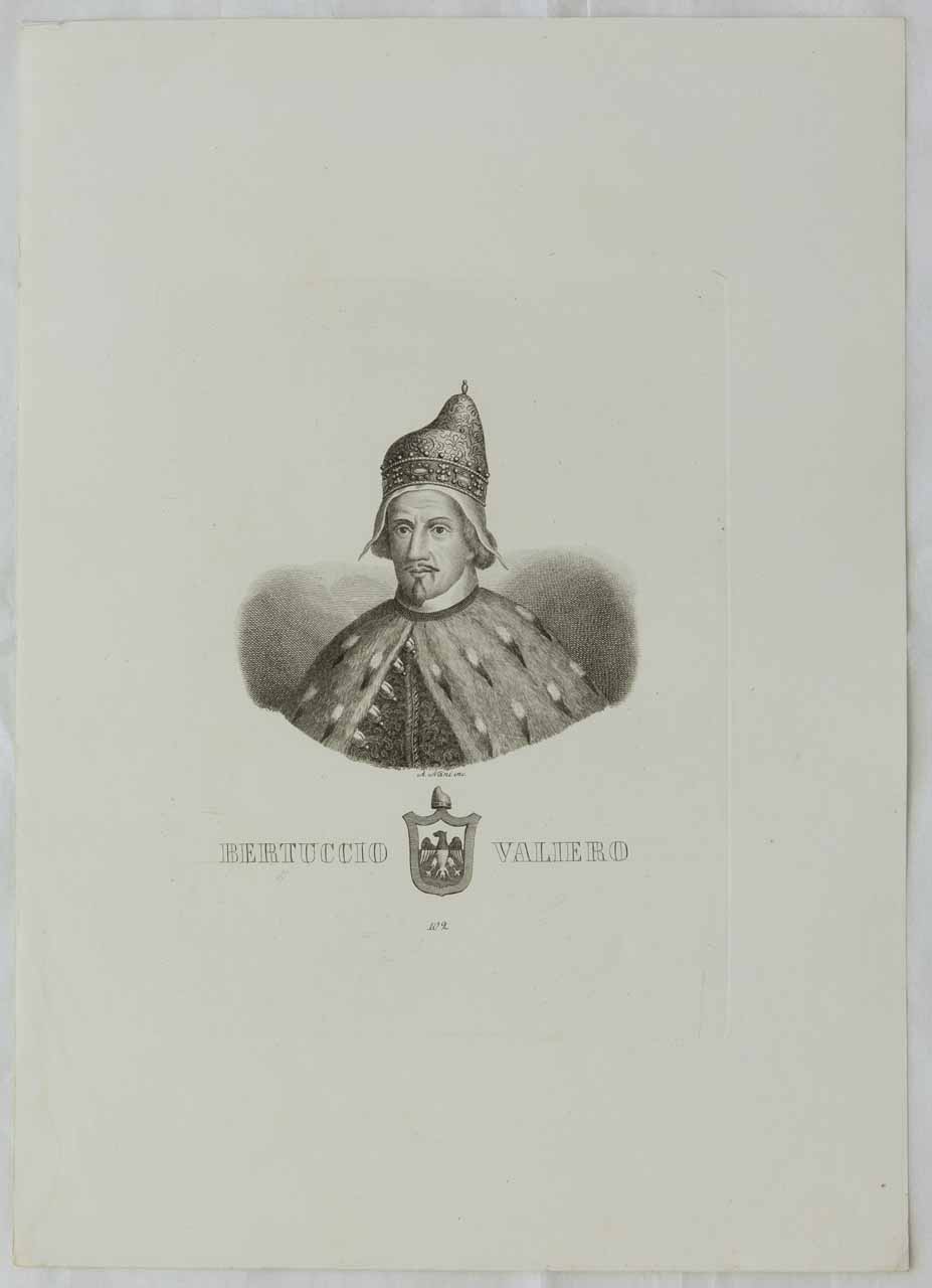 Ritratto del doge Bertuccio Valier (stampa) di Nani Antonio - ambito bellunese (XIX)