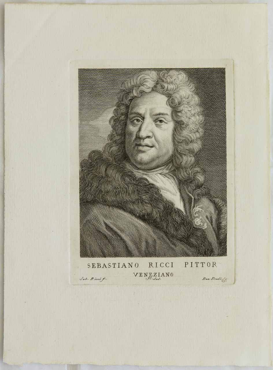 Autoritratto di Sebastiano Ricci (stampa) di Eredi Benedetto, Ricci Sebastiano, Hugford Ignazio Enrico - ambito fiorentino (XVIII)