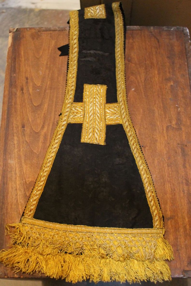 croci con motivi decorativi floreali (manipolo) - manifattura italiana (fine XVIII)