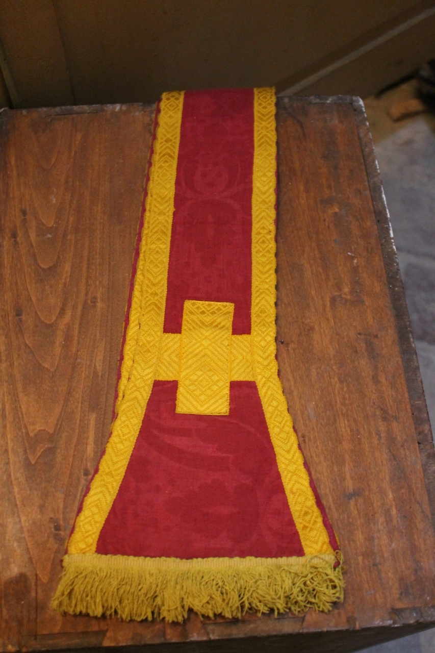 croci con motivi decorativi floreali (stola) - manifattura italiana (prima metà XIX)