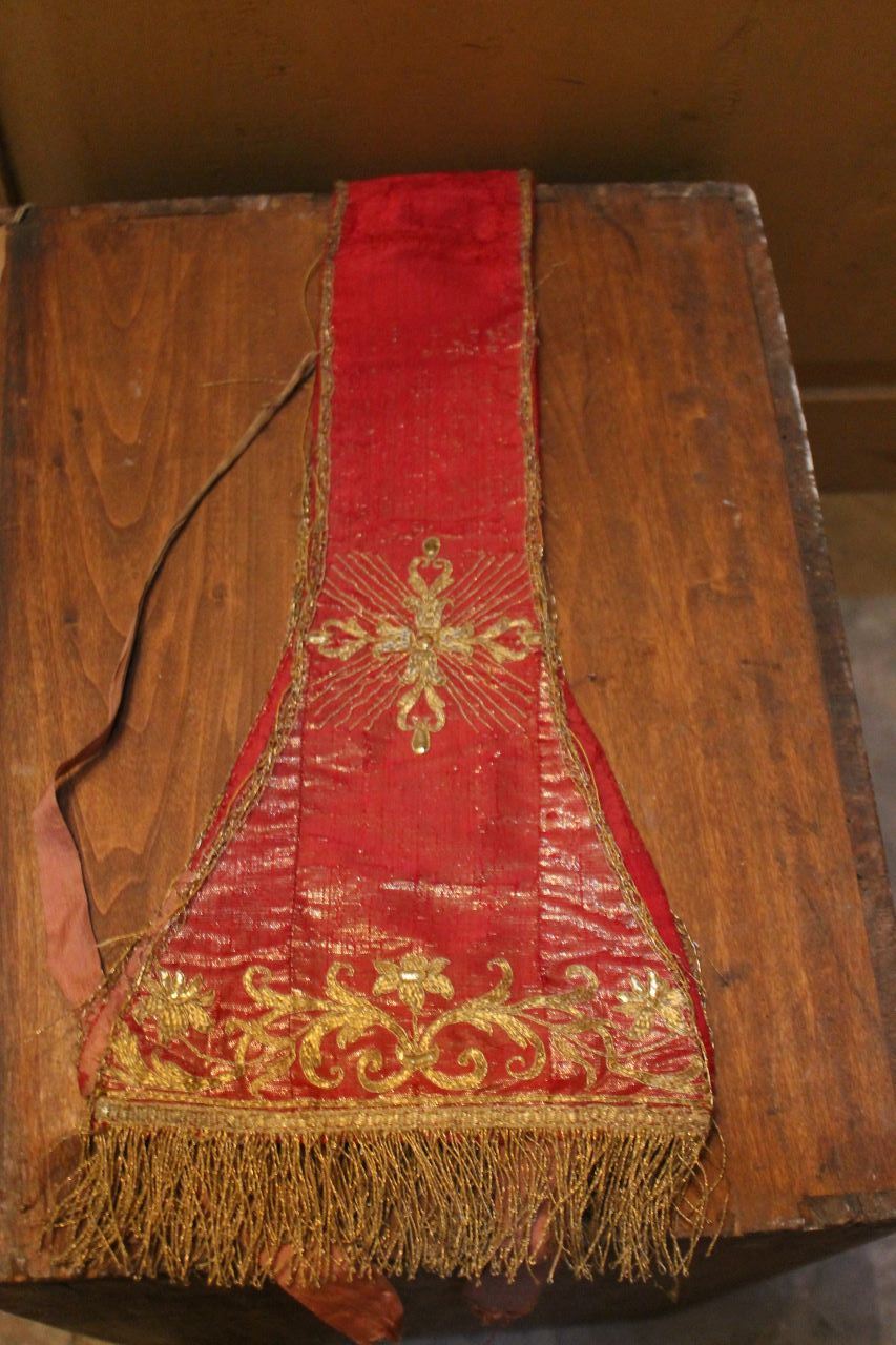 croci con motivi decorativi vegetali (manipolo) - manifattura italiana (fine XVIII)