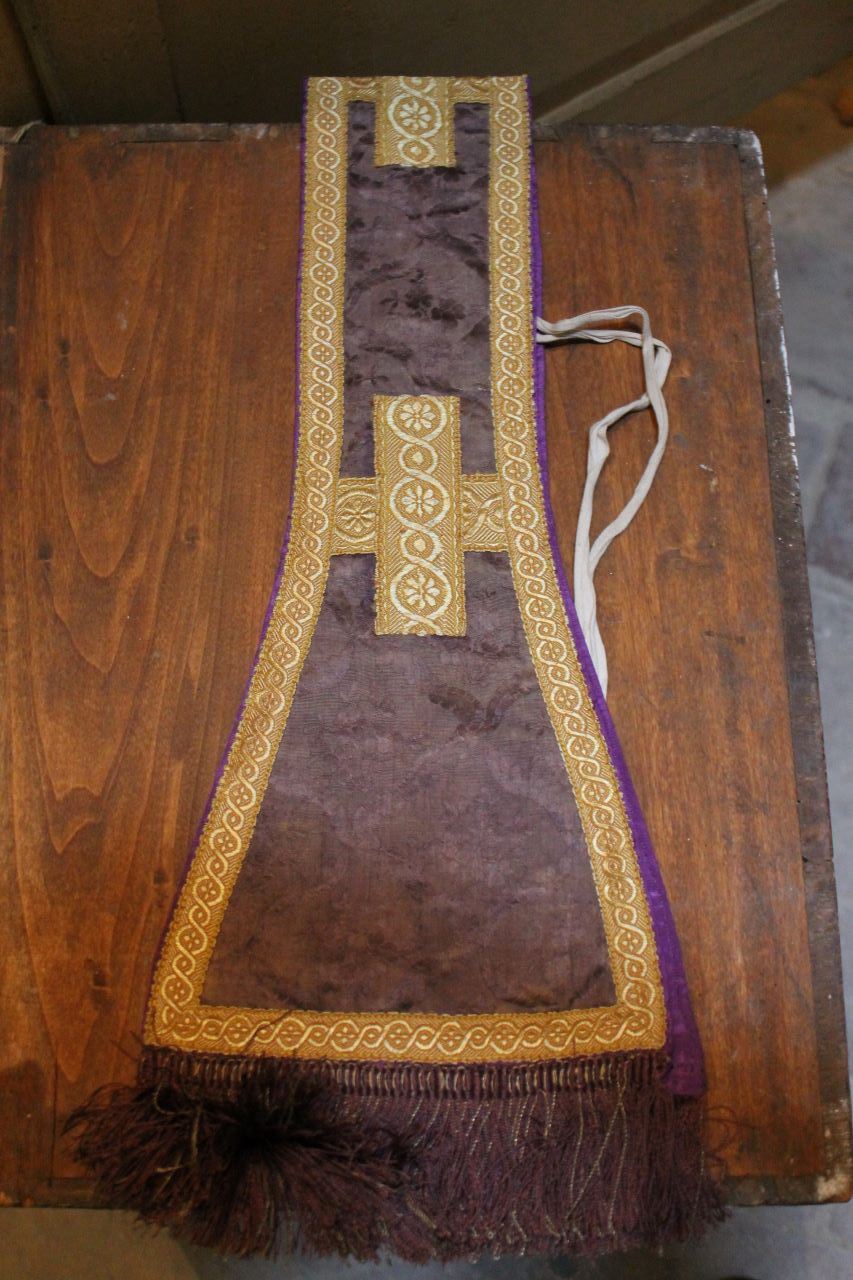 croci con motivi decorativi floreali (manipolo) - manifattura italiana (fine XVIII)