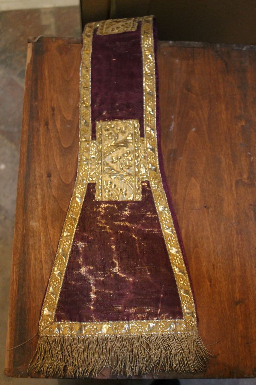 croci (manipolo) - manifattura italiana (XVIII)