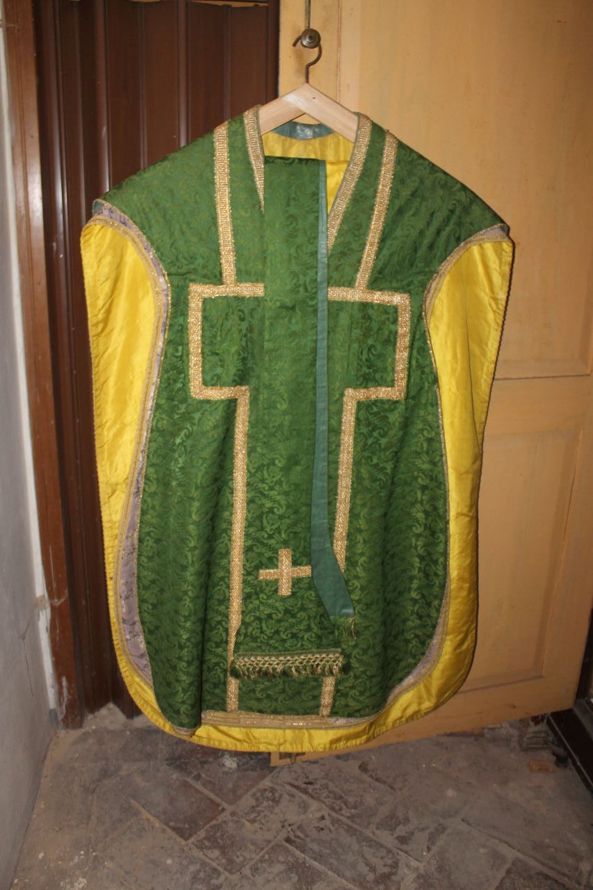 croci con motivi decorativi vegetali (stola) - manifattura lucchese (XVIII)