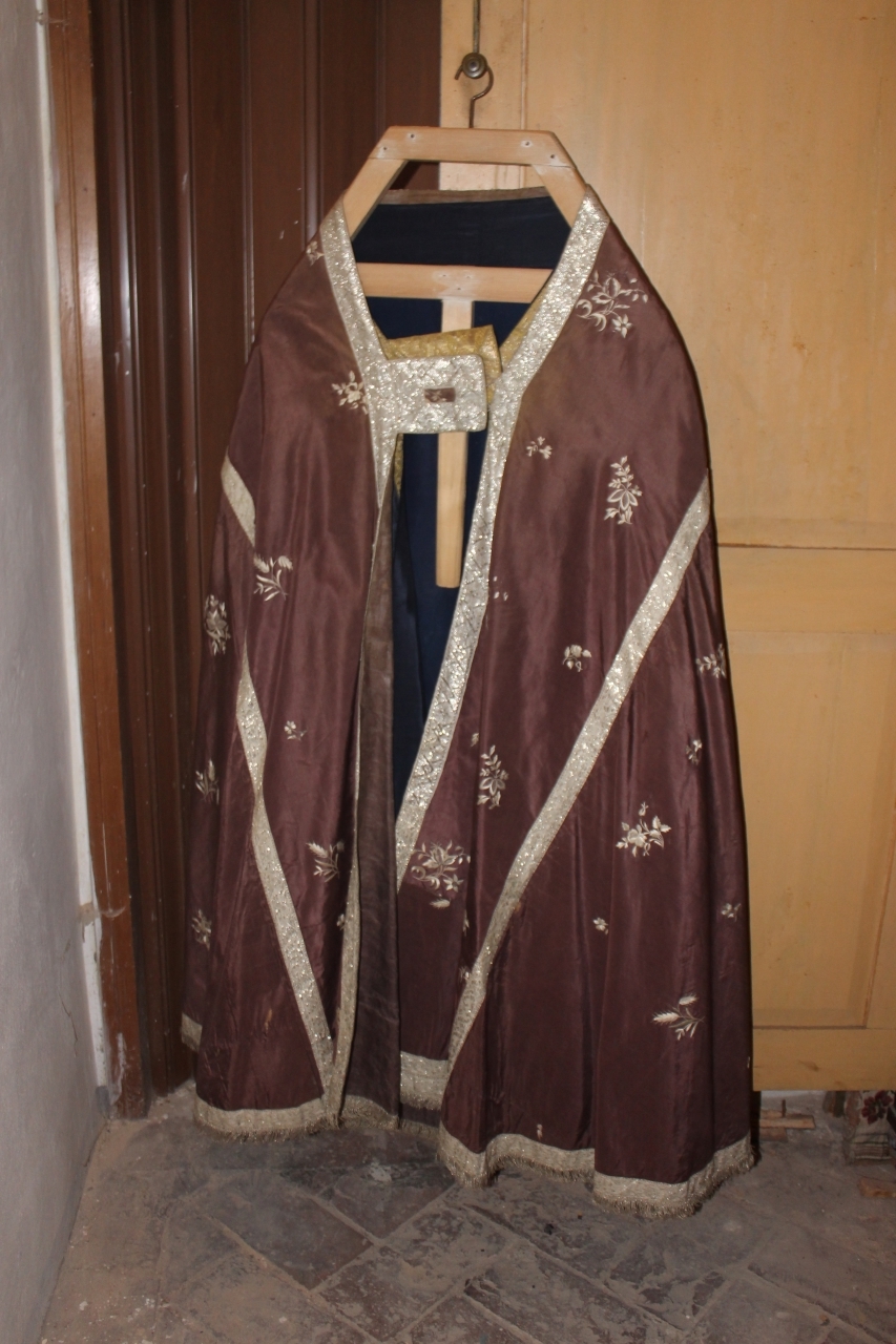 motivi decorativi floreali (piviale) - manifattura italiana (XIX)