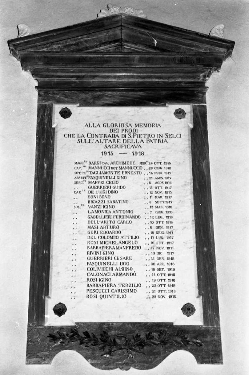 lapide - ambito pisano (XX)