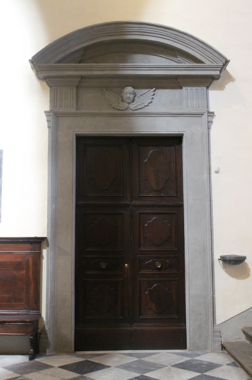 cherubino (porta - a due battenti) - ambito toscano (XVII)
