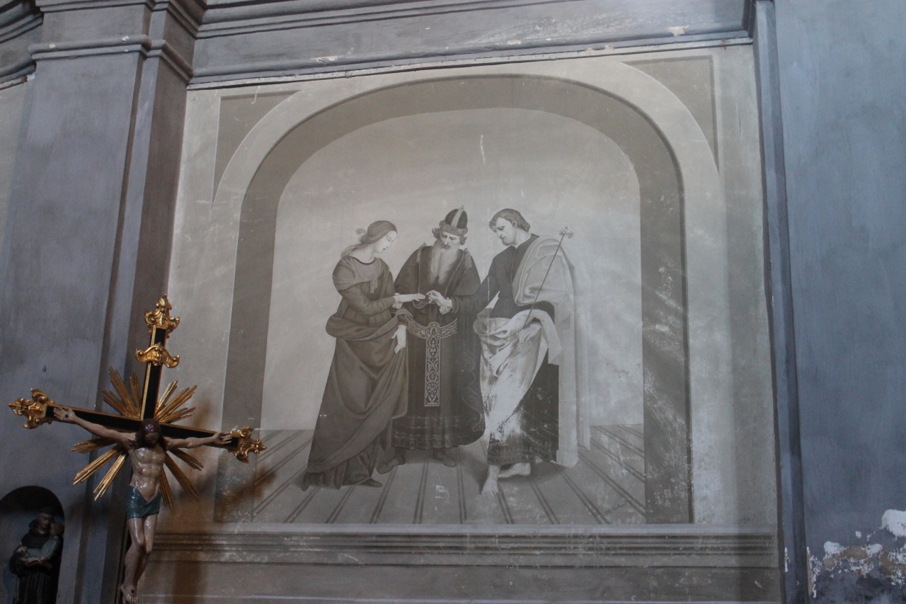 Sposalizio della Vergine, Sposalizio della Vergine (dipinto, elemento d'insieme) di Caluri Mario (XX)