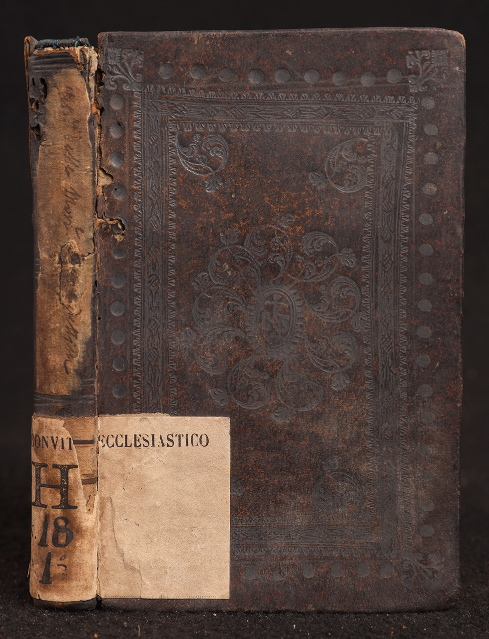 legatura piena - alle armi, opera isolata - ambito italiano (fine XVII)