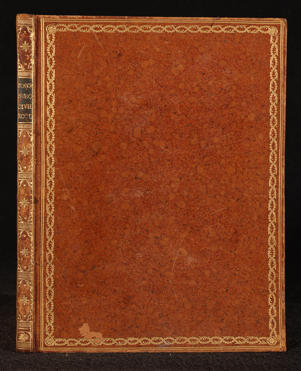 legatura piena, opera isolata - ambito italiano (fine XVIII)